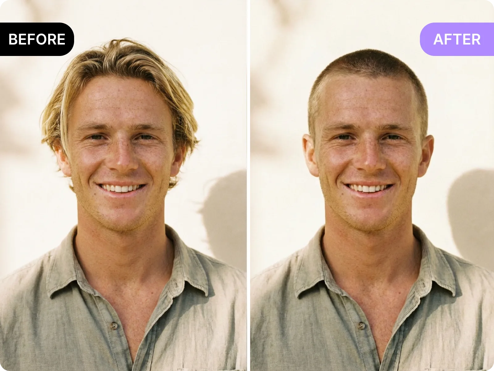 Face-aware hairstyle