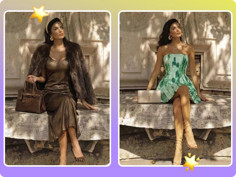 Outfit builder body proportion preservation